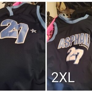 Asphalt Mens Navey and Light Blue Jersey